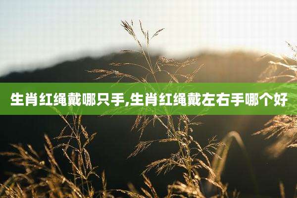 生肖红绳戴哪只手,生肖红绳戴左右手哪个好