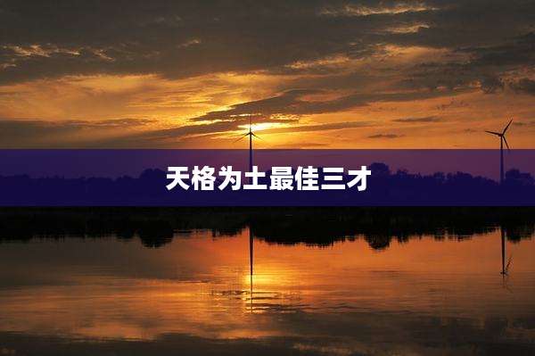 天格为土最佳三才