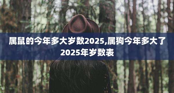 属鼠的今年多大岁数2025,属狗今年多大了2025年岁数表