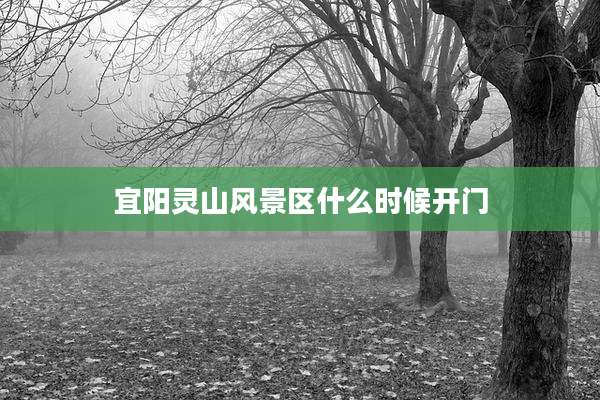 宜阳灵山风景区什么时候开门