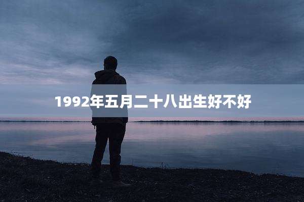 1992年五月二十八出生好不好