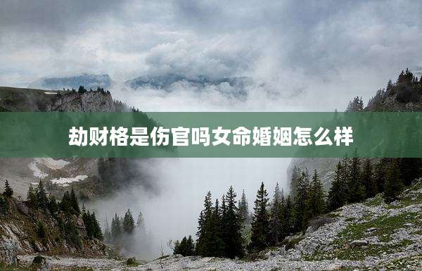 劫财格是伤官吗女命婚姻怎么样
