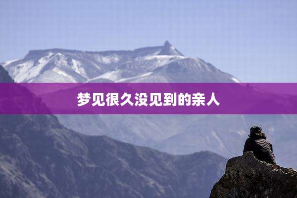 梦见很久没见到的亲人
