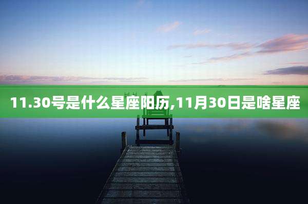 11.30号是什么星座阳历,11月30日是啥星座