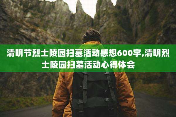 清明节烈士陵园扫墓活动感想600字,清明烈士陵园扫墓活动心得体会