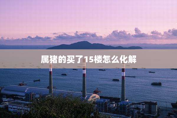 属猪的买了15楼怎么化解