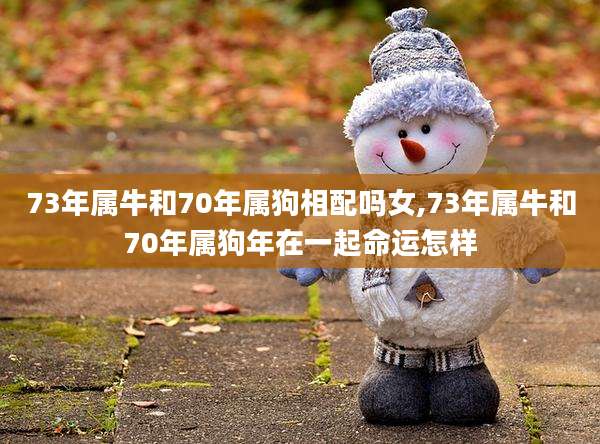 73年属牛和70年属狗相配吗女,73年属牛和70年属狗年在一起命运怎样