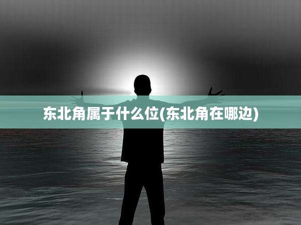 东北角属于什么位(东北角在哪边)