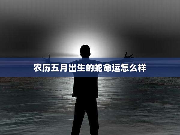 农历五月出生的蛇命运怎么样