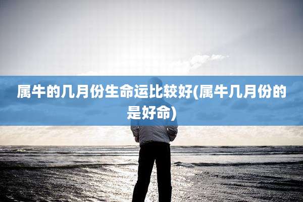 属牛的几月份生命运比较好(属牛几月份的是好命)
