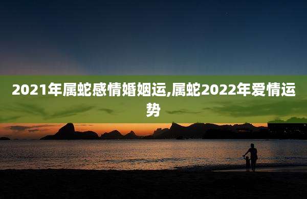 2021年属蛇感情婚姻运,属蛇2022年爱情运势