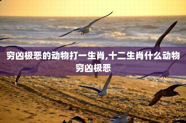 穷凶极恶的动物打一生肖,十二生肖什么动物穷凶极恶