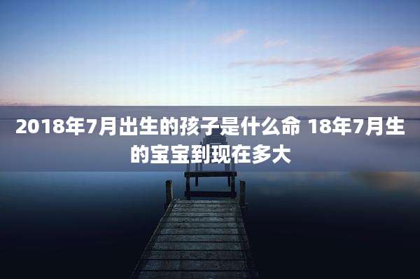 2018年7月出生的孩子是什么命 18年7月生的宝宝到现在多大