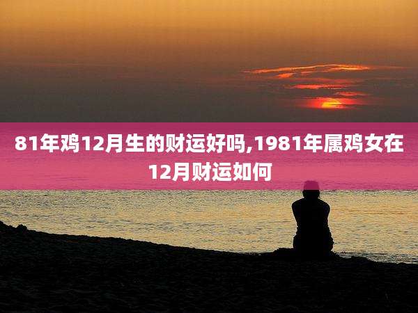81年鸡12月生的财运好吗,1981年属鸡女在12月财运如何