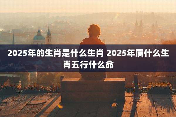 2025年的生肖是什么生肖 2025年属什么生肖五行什么命
