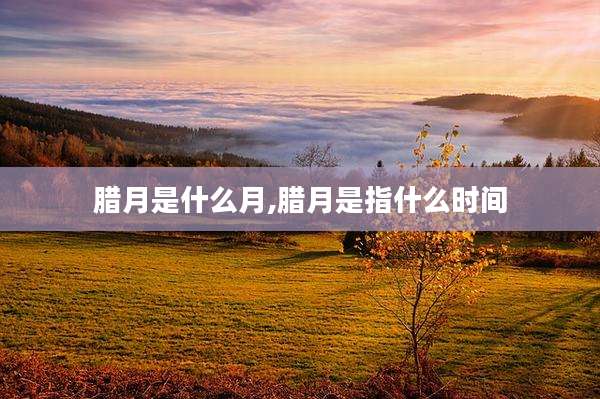 腊月是什么月,腊月是指什么时间