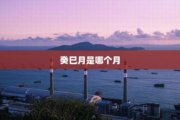 癸巳月是哪个月