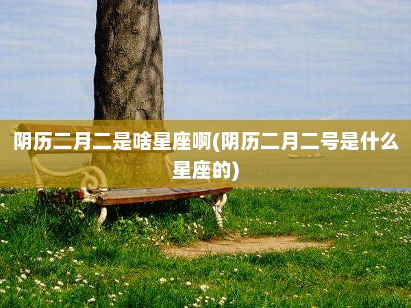 阴历二月二是啥星座啊(阴历二月二号是什么星座的)