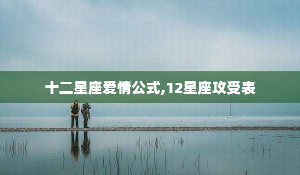 十二星座爱情公式,12星座攻受表