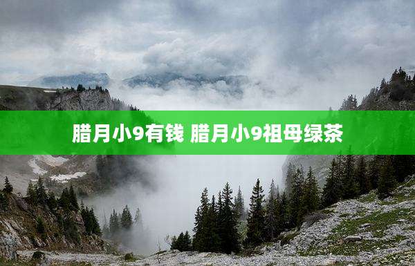 腊月小9有钱 腊月小9祖母绿茶