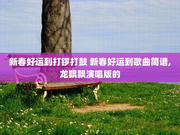 新春好运到打锣打鼓 新春好运到歌曲简谱,龙飘飘演唱版的