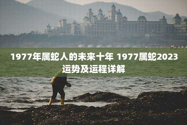 1977年属蛇人的未来十年 1977属蛇2023运势及运程详解