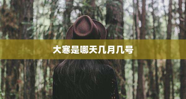 大寒是哪天几月几号