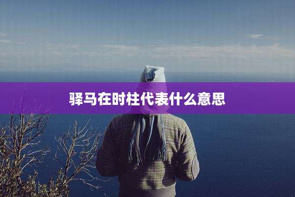 驿马在时柱代表什么意思