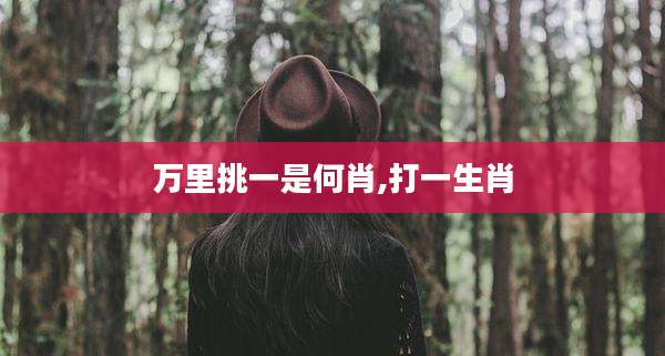 万里挑一是何肖,打一生肖