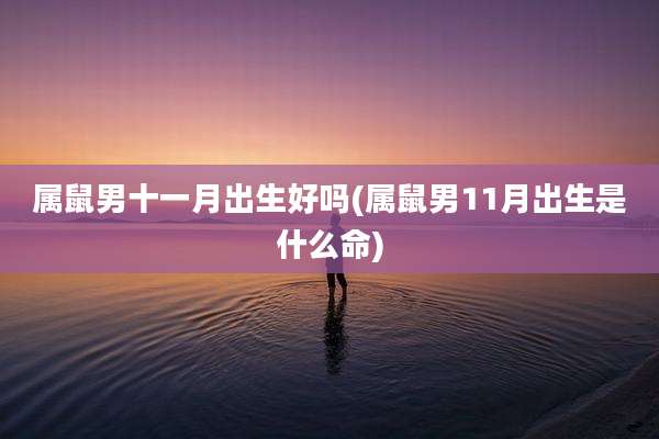 属鼠男十一月出生好吗(属鼠男11月出生是什么命)