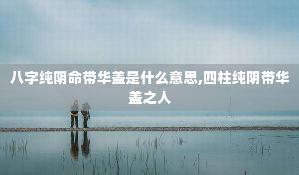 八字纯阴命带华盖是什么意思,四柱纯阴带华盖之人