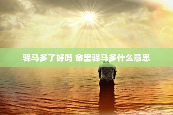 驿马多了好吗 命里驿马多什么意思
