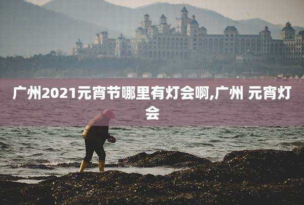 广州2021元宵节哪里有灯会啊,广州 元宵灯会