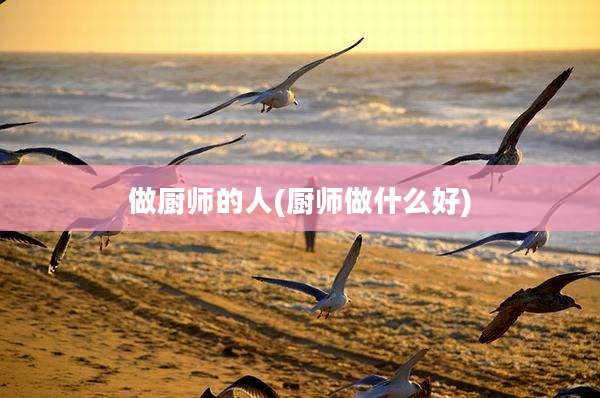 做厨师的人(厨师做什么好)