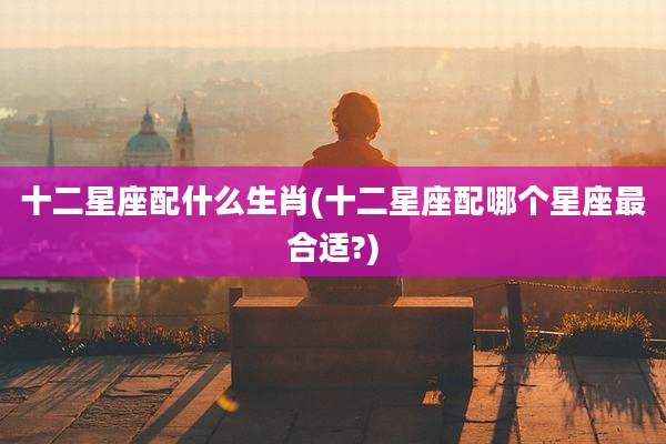 十二星座配什么生肖(十二星座配哪个星座最合适?)