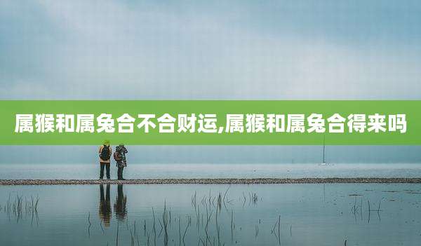 属猴和属兔合不合财运,属猴和属兔合得来吗