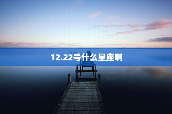 12.22号什么星座啊