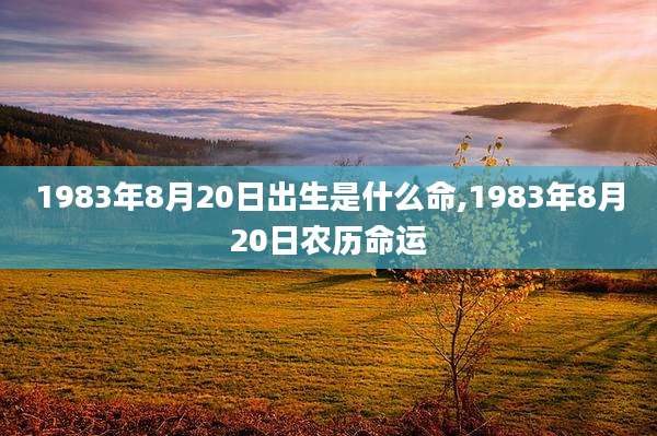 1983年8月20日出生是什么命,1983年8月20日农历命运