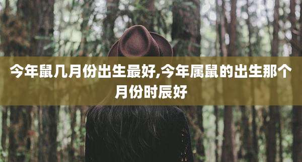 今年鼠几月份出生最好,今年属鼠的出生那个月份时辰好
