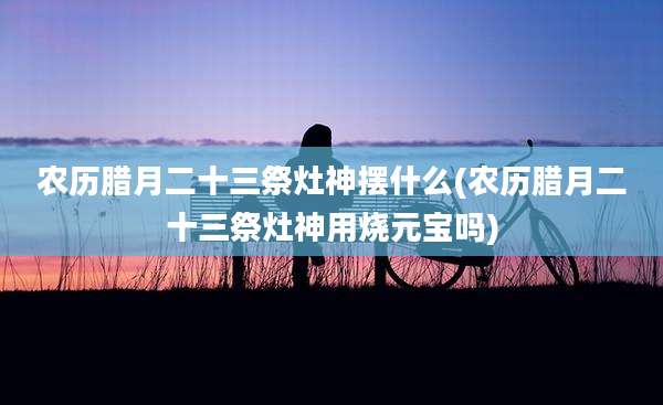 农历腊月二十三祭灶神摆什么(农历腊月二十三祭灶神用烧元宝吗)