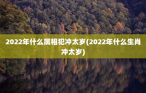 2022年什么属相犯冲太岁(2022年什么生肖冲太岁)