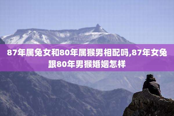 87年属兔女和80年属猴男相配吗,87年女兔跟80年男猴婚姻怎样