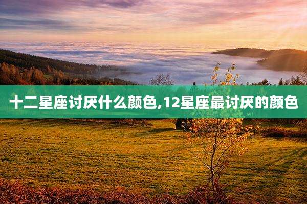 十二星座讨厌什么颜色,12星座最讨厌的颜色