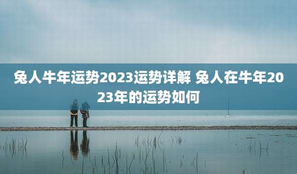 兔人牛年运势2023运势详解 兔人在牛年2023年的运势如何