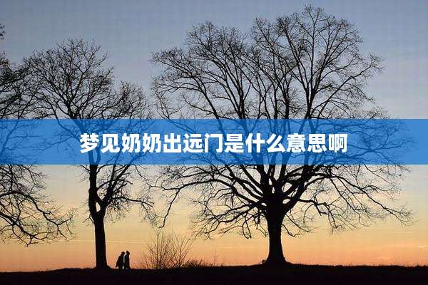 梦见奶奶出远门是什么意思啊
