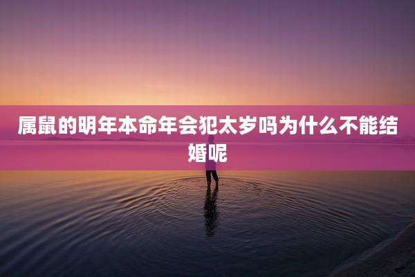 属鼠的明年本命年会犯太岁吗为什么不能结婚呢