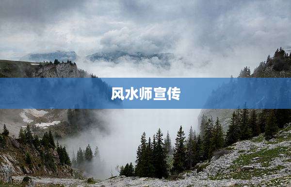 风水师宣传