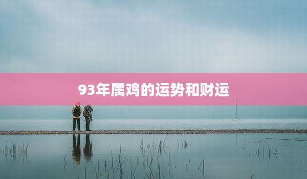 93年属鸡的运势和财运