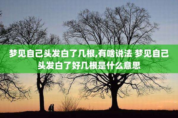 梦见自己头发白了几根,有啥说法 梦见自己头发白了好几根是什么意思