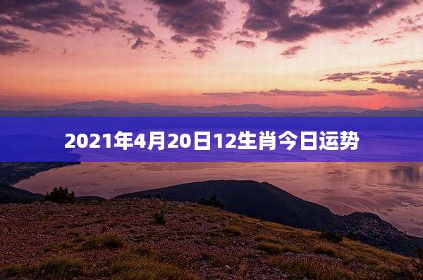 2021年4月20日12生肖今日运势